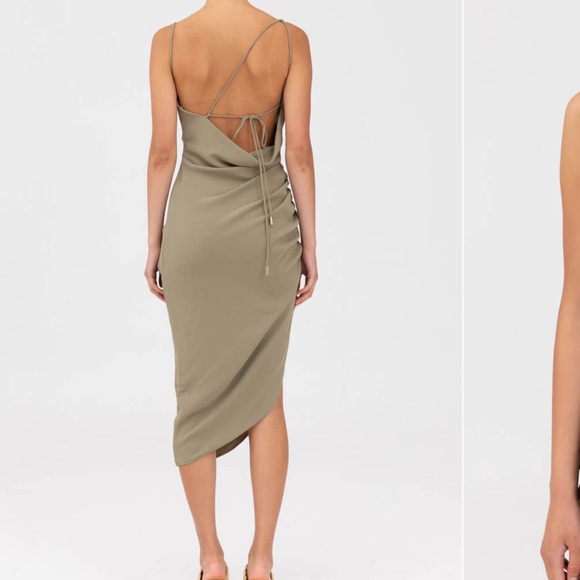 C/MEO COLLECTIVE YOUR ONLY ONE DRESS MOSS - Picture 5 of 5